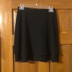 Very cute 2 layer black mini skirt!